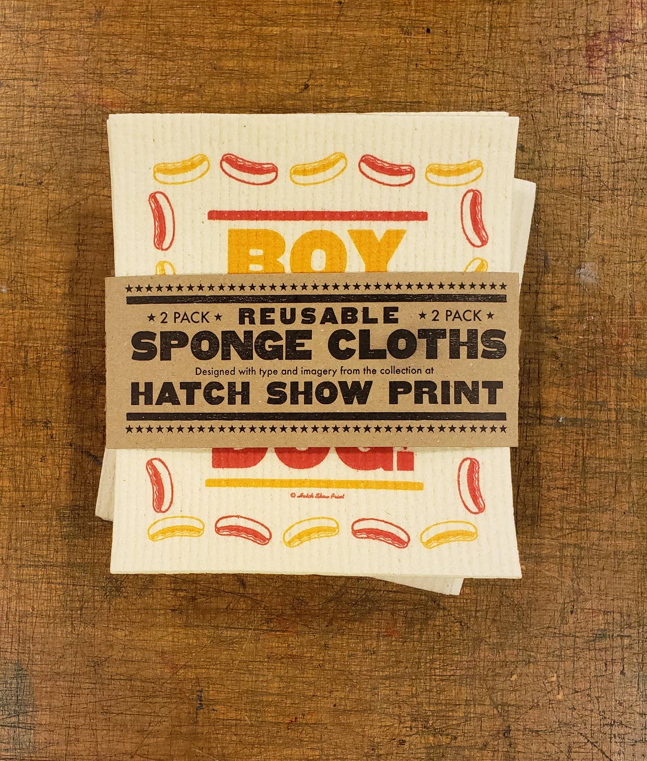 Hot Dog! Reusable Dish Cloths (2-Pack)