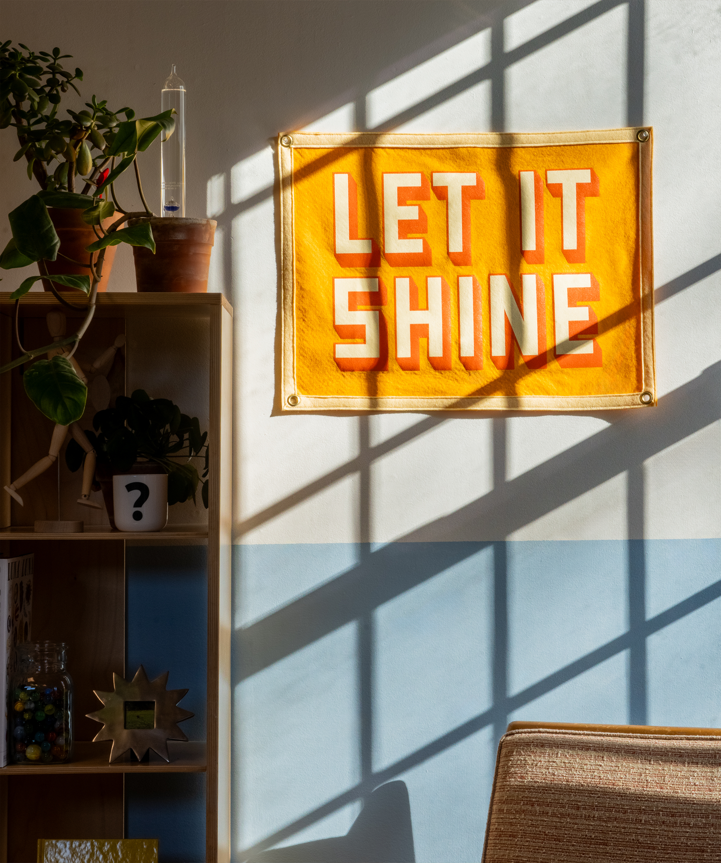 Let It Shine Camp Flag