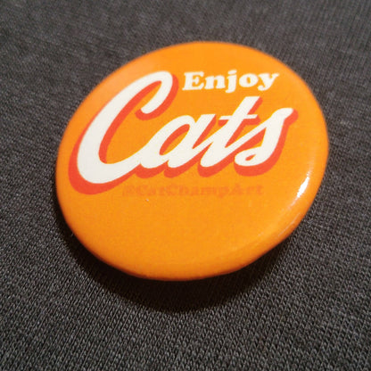 Enjoy Cats Button