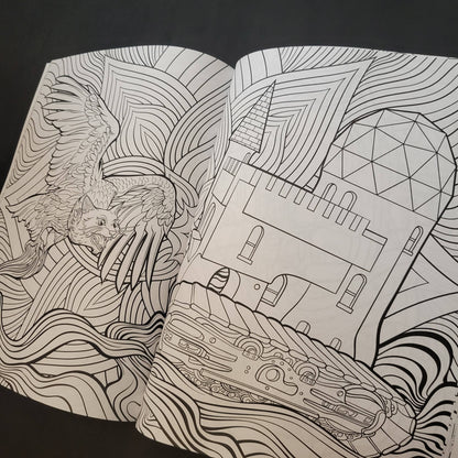 Psychedelic Cats Coloring Book