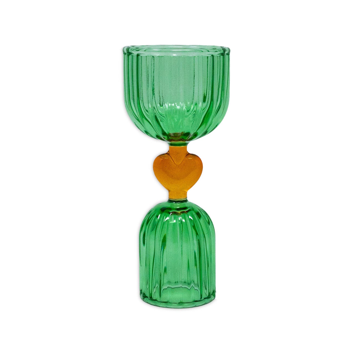 Green Tipsy Turvy Double Shot Glass Jigger