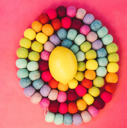 Rainbow Ball Garland